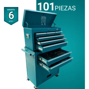 Gabinete De Herramientas Con 101 Pzas Vöhler Vhgahe28101of