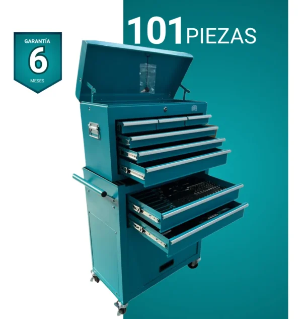 Gabinete De Herramientas Con 101 Pzas Vöhler Vhgahe28101of